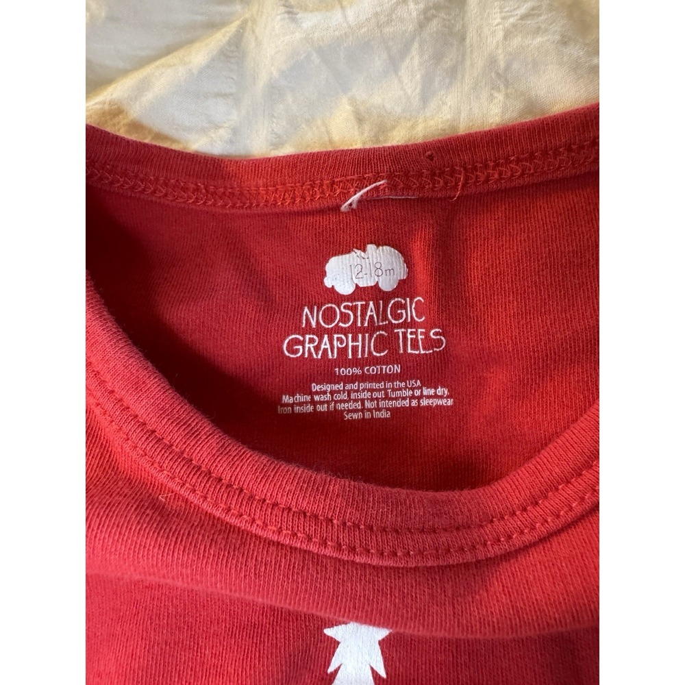 12 & 12/18 Month Christmas Bundle-Grinch fleece Pjs And 100% Cotton Graphic Tee - Picture 4 of 4